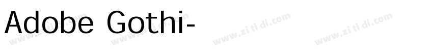 Adobe Gothi字体转换